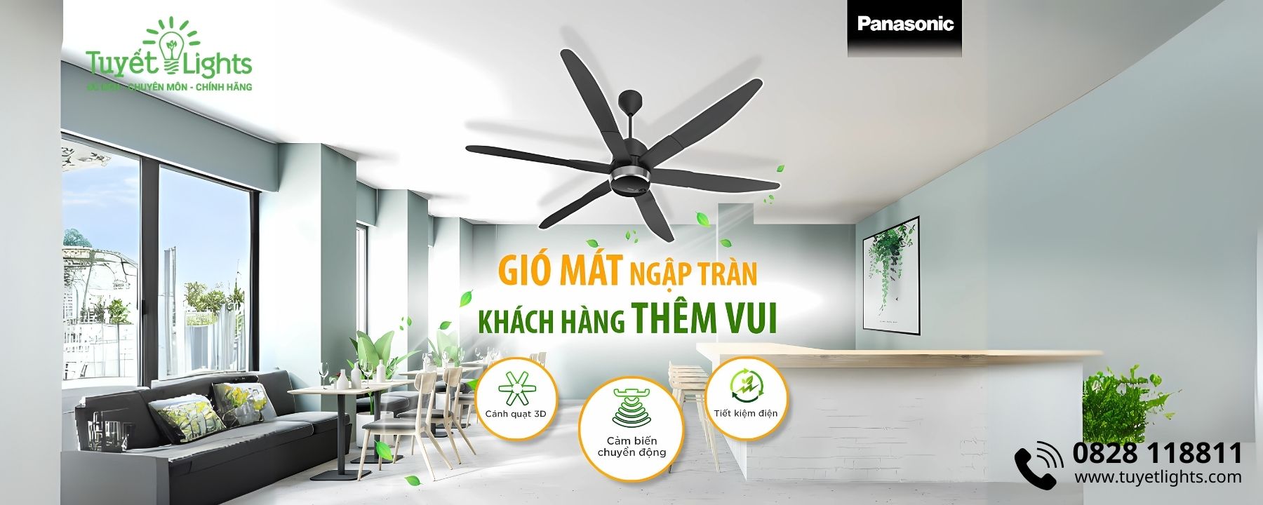 Quạt trần Siêu Gió Panasonic